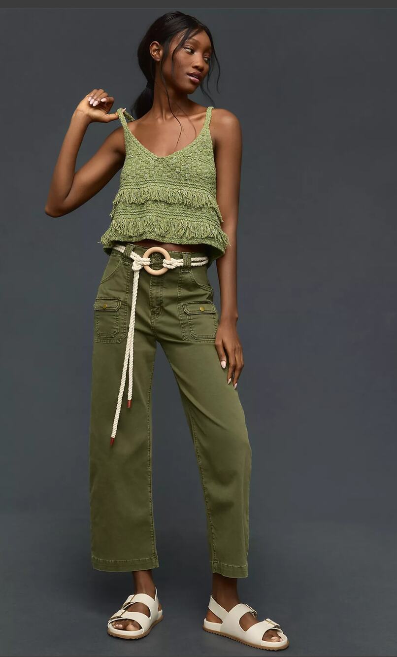 New FRAME Denim Green Utility Pants - Size 31 waist